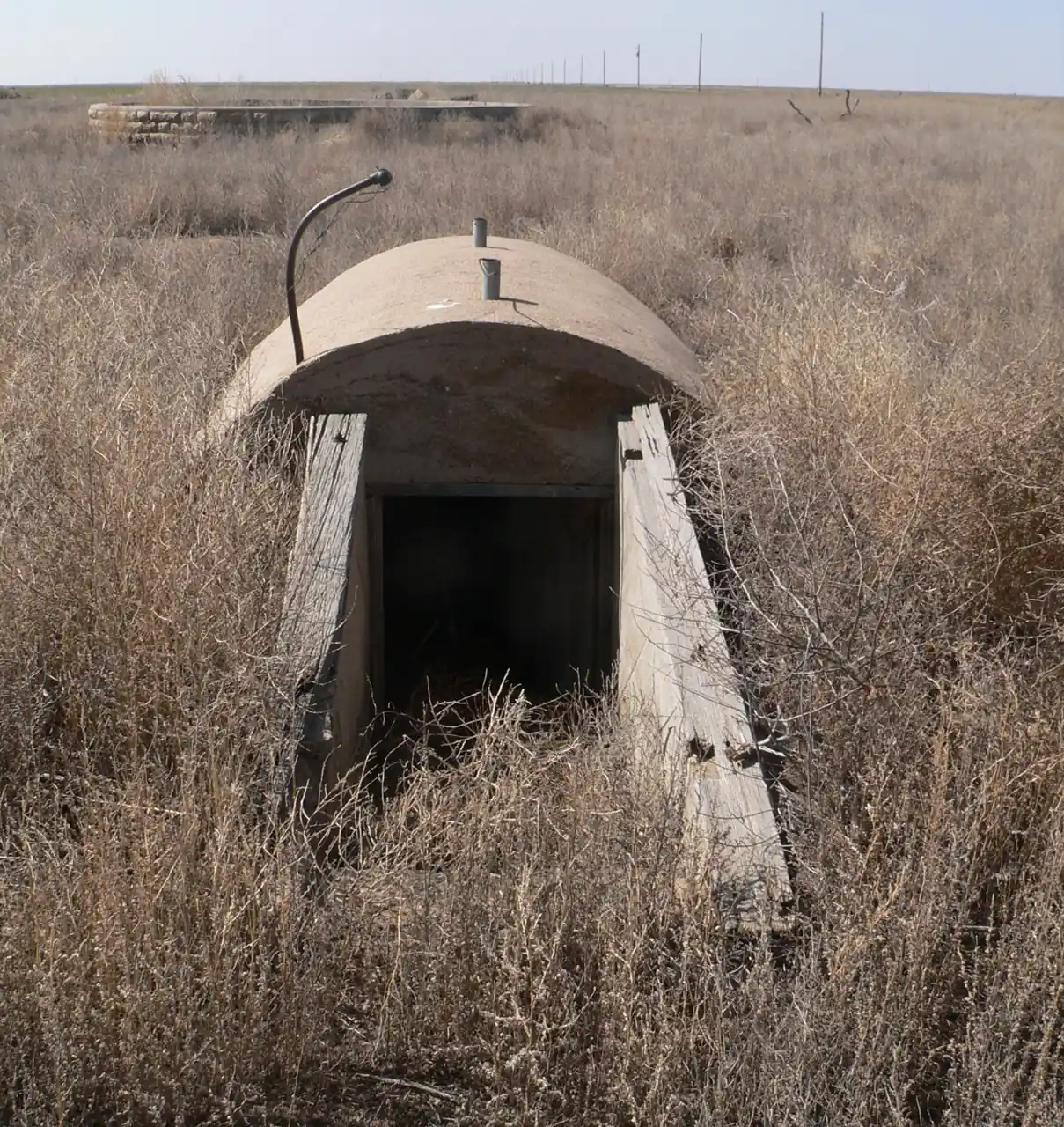 Traditional storm cellar