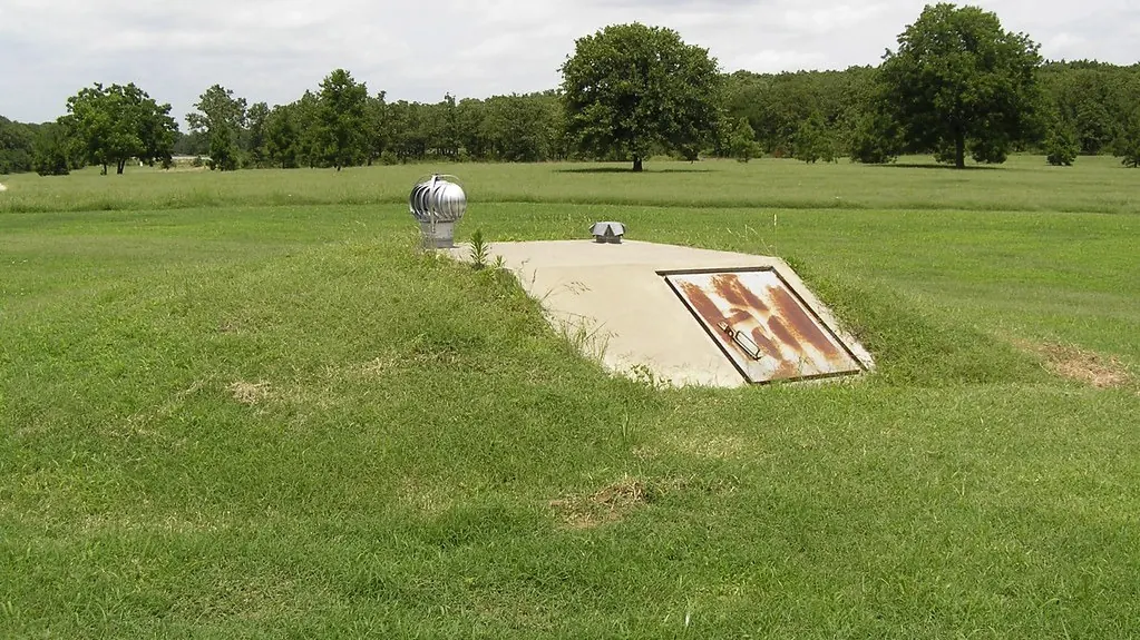 Outdoor in-ground storm shelter